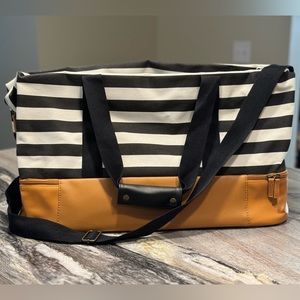 DSW Striped Weekender Bag